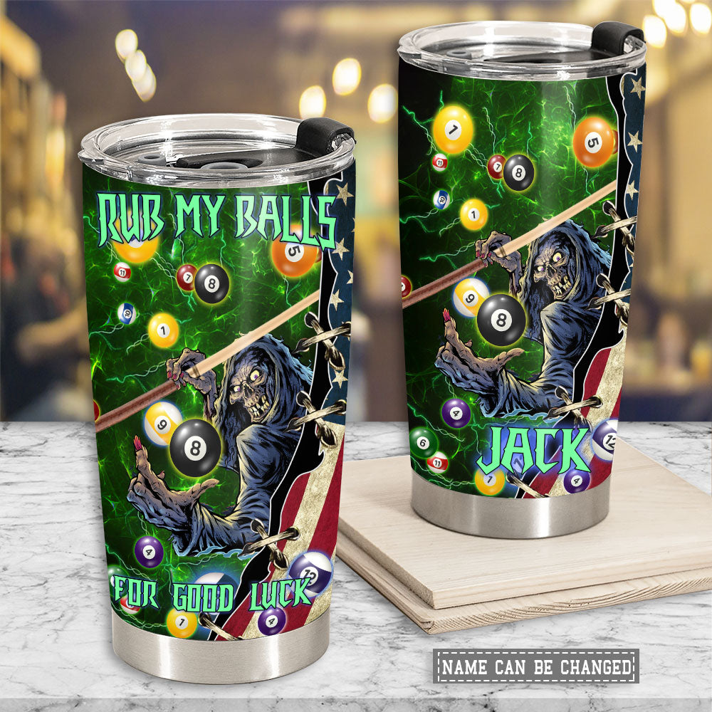 Billiard Good Luck Personalized 20 Oz Tumbler For Coffee Travel And Daily Drinks