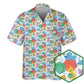 Fantasy Role Cat Dice Hawaiian Shirt Button Front Artwork For Thoughtful Gifting