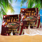 BBQ I Rub My Meat Before Stick It Beach Shorts Pattern View For Beach Days And Outdoor Parties