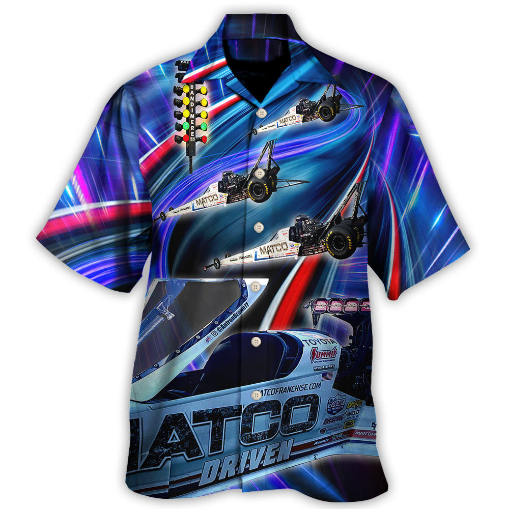 Racing Drag Lifestyle Theme Hawaiian Shirt Artwork View For Weekend Travel And Beach Style
