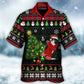 Happy Cat Wreck Tree Ugly Christmas Hawaiian Shirt Pattern View For Relaxed Warm Weather Outfits