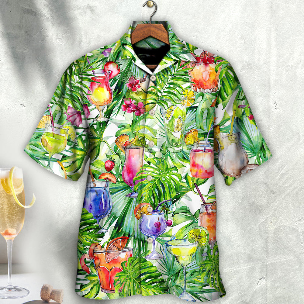 Cocktail Beach Drinks Bar Party Hawaiian Shirt For Vacation Days And Relaxed Coastal Outings