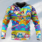 Hippie Frog Mushroom Peace Hoodie For Colorful Streetwear Festivals And Comfortable Daily Wear