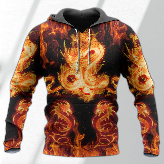 Fantasy Dragon Fireball Hoodie For Mythic Artwork Enthusiasts Casual Events And Daily Comfort