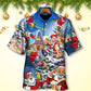 Christmas Santa Hawaiian Shirt All Over Print Detail For Weekend Trips
