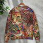Colorful Cat Sweater For Distinctive Animal Artwork Holidays And Thoughtful Gifts
