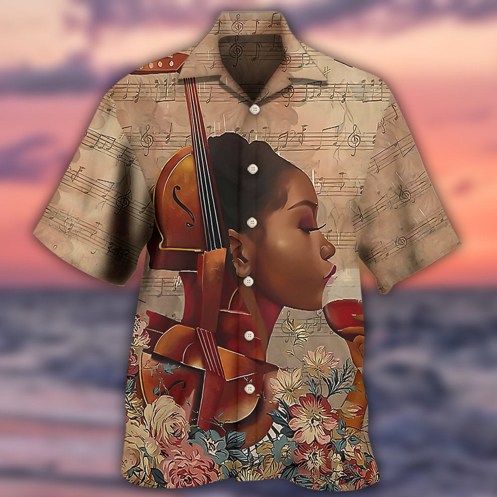 Music Easily Distracted Wine Hawaiian Shirt Artwork Detail For Resort Trips And Outdoor Activities