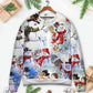 Snowman Christmas Merry Xmas Sweater For Holiday Travel Winter Outings And Cheerful Gift Giving