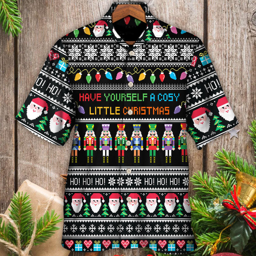 Christmas Creative Pattern Hawaiian Shirt Pattern Detail For Tropical Vacations