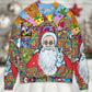 Hawaiian Hippie Santa Claus Sweater For Winter Celebrations Family Events And Thoughtful Gifting