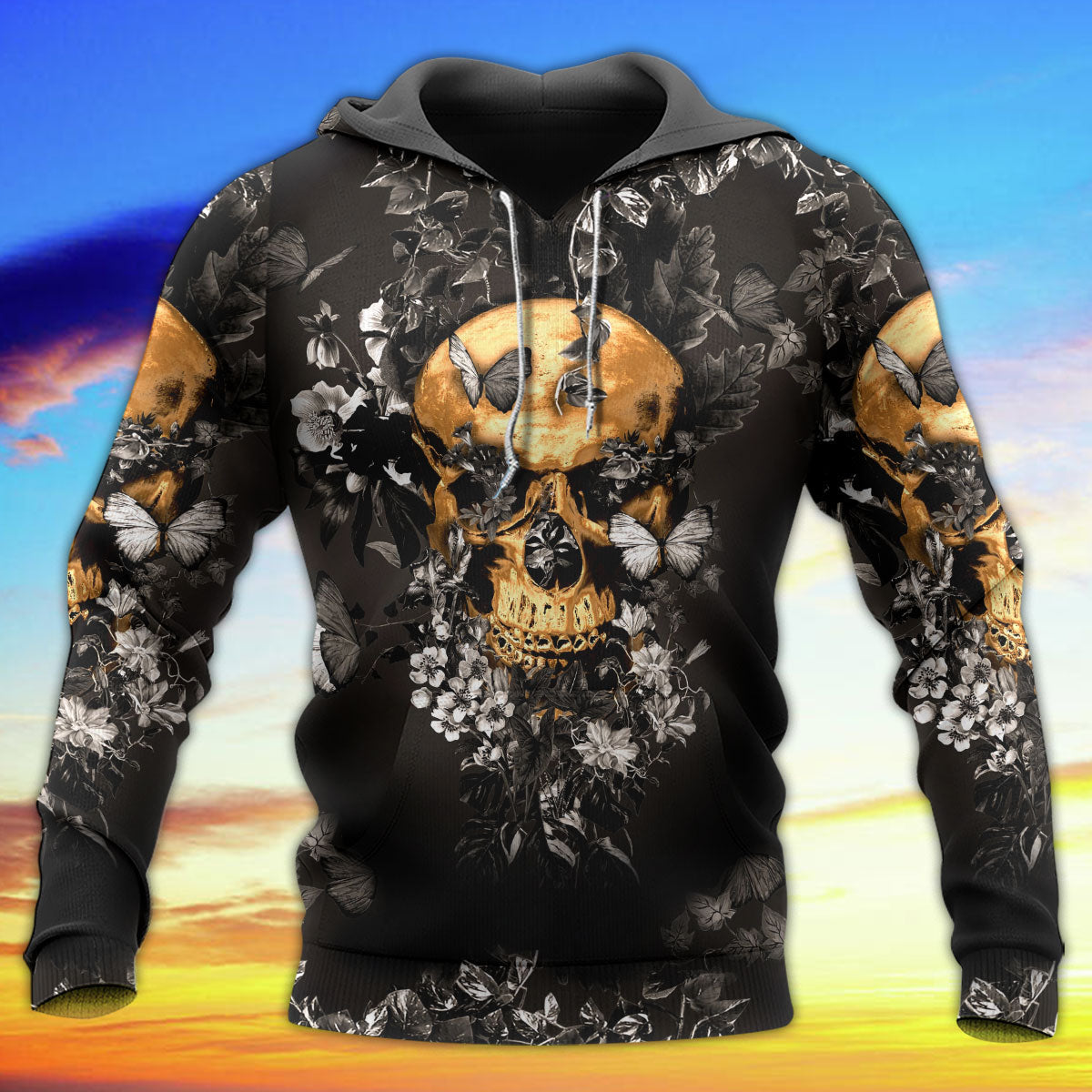Dark Flowers Grow Moments Hoodie For Everyday Wear Outdoor Adventures And Comfortable Style