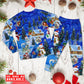 Playful Snowman Friends Christmas Long Sleeve Pajamas Set For Christmas Sleepwear And Family Lounging