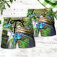Frog Journey Begins With One Hop Beach Shorts For Animal Lovers And Summer Vacation Style