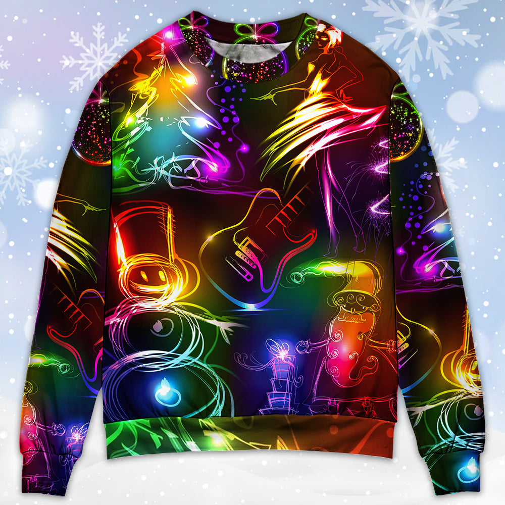 Christmas Dancing Santa Tree Snowman Neon Sweater For Family Gatherings Winter Travel And Everyday Seasonal Comfort