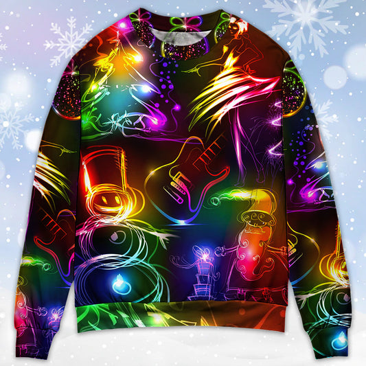 Christmas Dancing Santa Tree Snowman Neon Sweater For Family Gatherings Winter Travel And Everyday Seasonal Comfort
