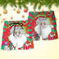 Hippie Santa Fantasy Dream World Beach Shorts Pattern View For Relaxed Vacation Styling
