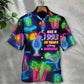 Neon Cocktail Drinking Hawaiian Shirt For Coastal Adventures And Warm Weather Wear
