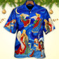 Christmas Light Hawaiian Shirt Design View For Summer Travel