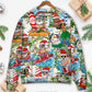 Christmas Santa Aloha Beach Vibe Sweater For Winter Parties Seasonal Adventures And Relaxed Everyday Styling