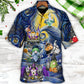 Spooky Gnome Halloween Haunted House Hawaiian Shirt For Warm Weather Adventures And Everyday Comfort