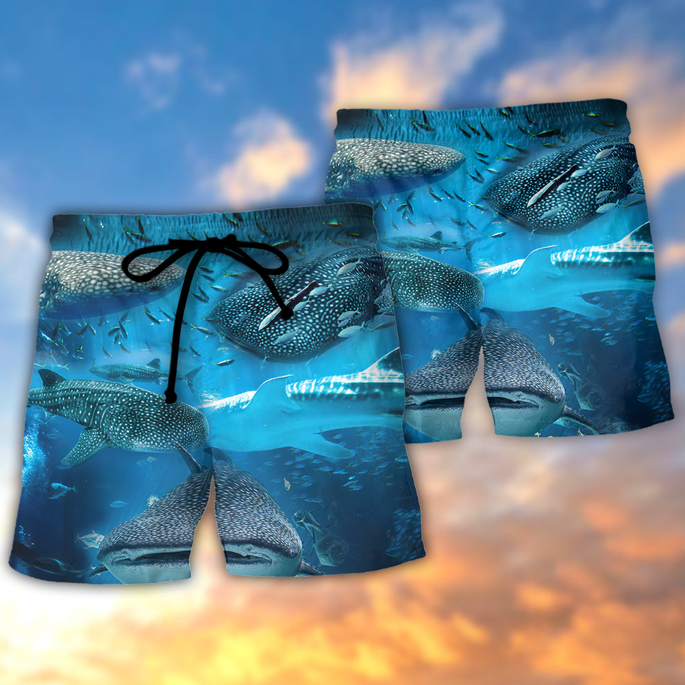 Whale Shark Ocean Adventure Beach Shorts For Warm Weather Travel And Everyday Comfort