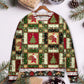 Christmas Santa And Fir Tree Sweater For Holiday Travel Winter Outings And Cheerful Gift Giving