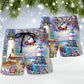 Christmas Lighthouse Santa Storm Beach Shorts For Tropical Getaways And Weekend Adventures