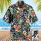 Tropical Floral Hockey Pineapple Custom Photo Hawaiian Shirt Artwork Detail For Resort Trips And Outdoor Activities