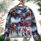 Christmas Santa Cowboy Children Sweater For Festive Events Weekend Outings And Comfortable Winter Style