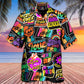 Rainbow Pride Design Hawaiian Shirt Fabric Pattern Detail For Casual Outings