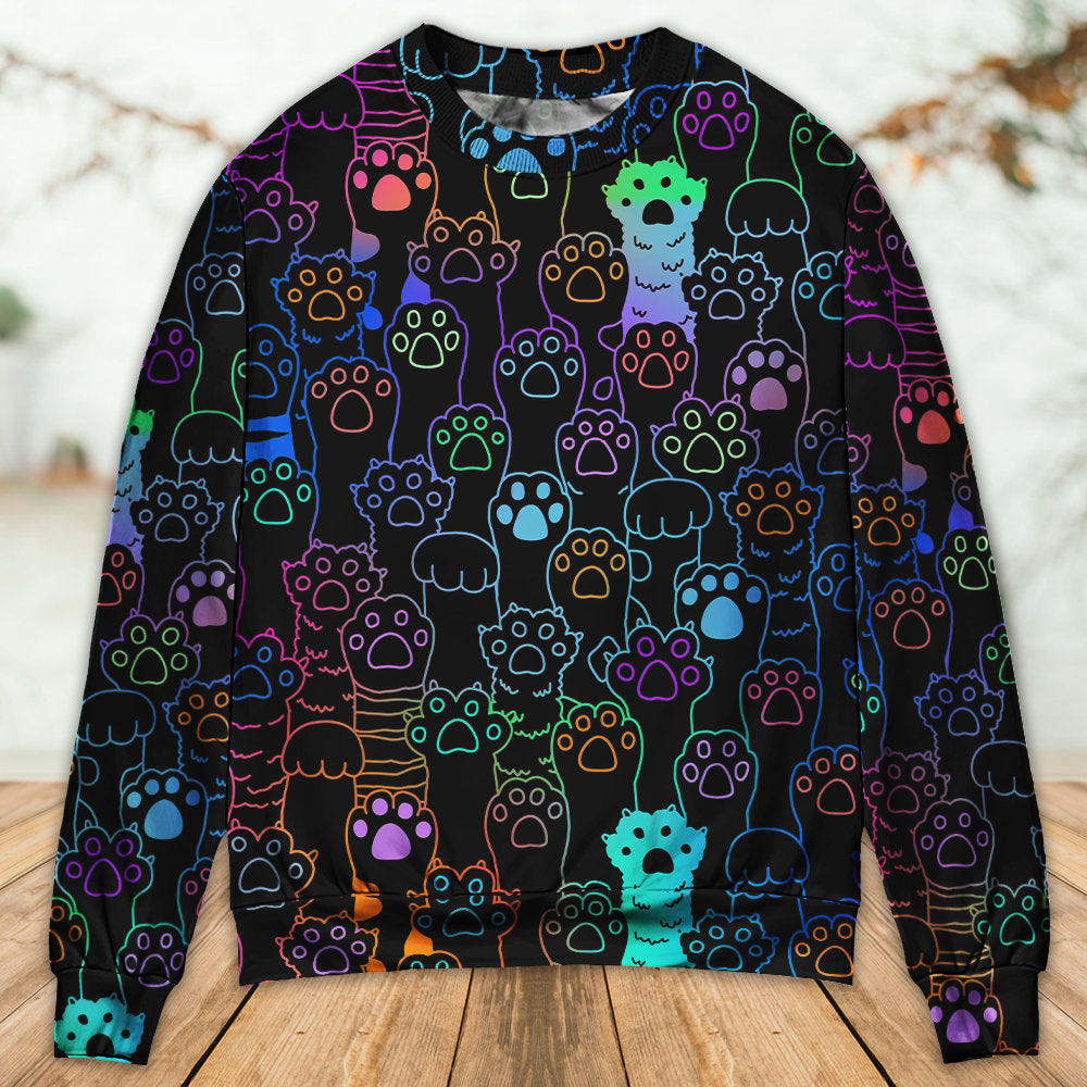Cute Cat Little Paw Sweater For Nature Inspired Fashion Events And Relaxed Everyday Comfort