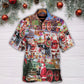 Christmas Santa Snow Village Spirit Giving Hawaiian Shirt Design View For Casual Summer Styling