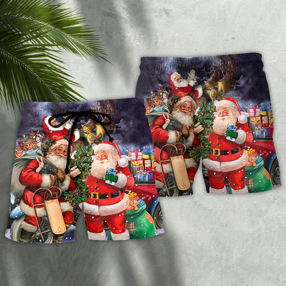 Christmas Light In The Darkness Beach Shorts For Sunny Holidays And Comfortable Daily Styling