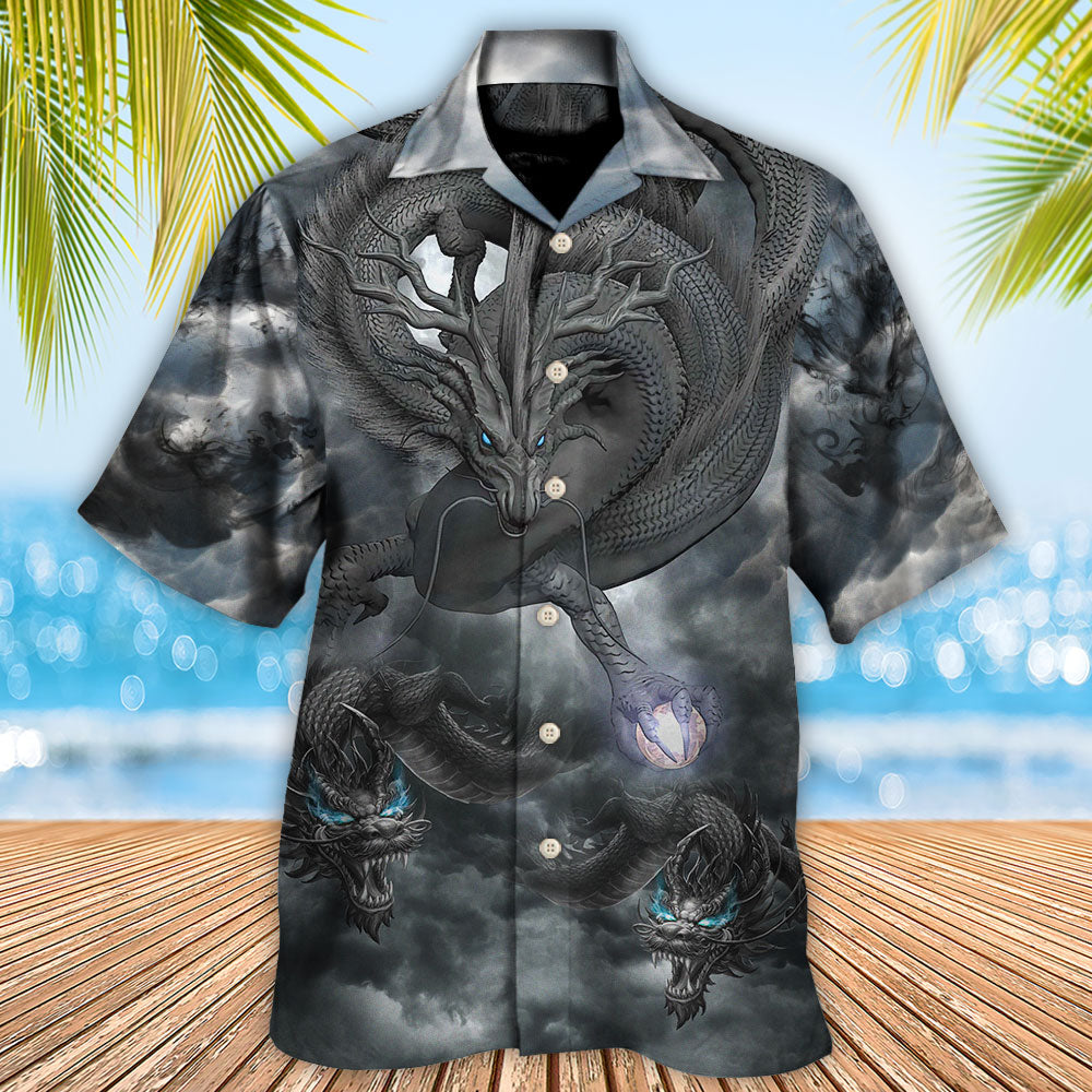 Dragon Hawaiian Shirt Pattern View For Relaxed Warm Weather Outfits
