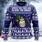 Cat Wrecks Tree Meowy Christmas Sweater For Holiday Parties Family Gatherings And Seasonal Gift Giving