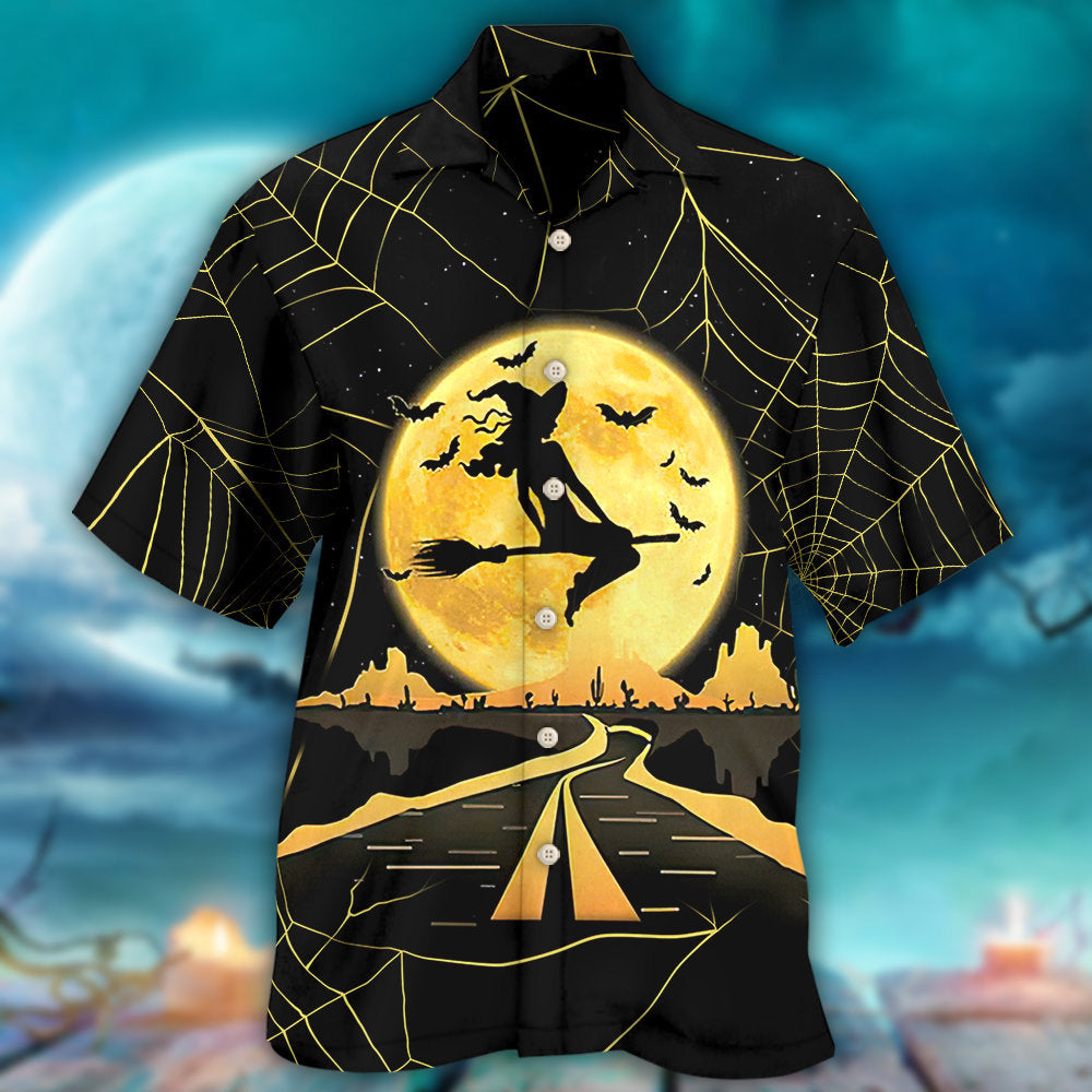 Halloween Witch Hawaiian Shirt Resort Outfit View For Beach Days
