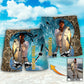 Fishing Blue Water Personalized Photo Beach Shorts For Resort Travel And Thoughtful Summer Gifting