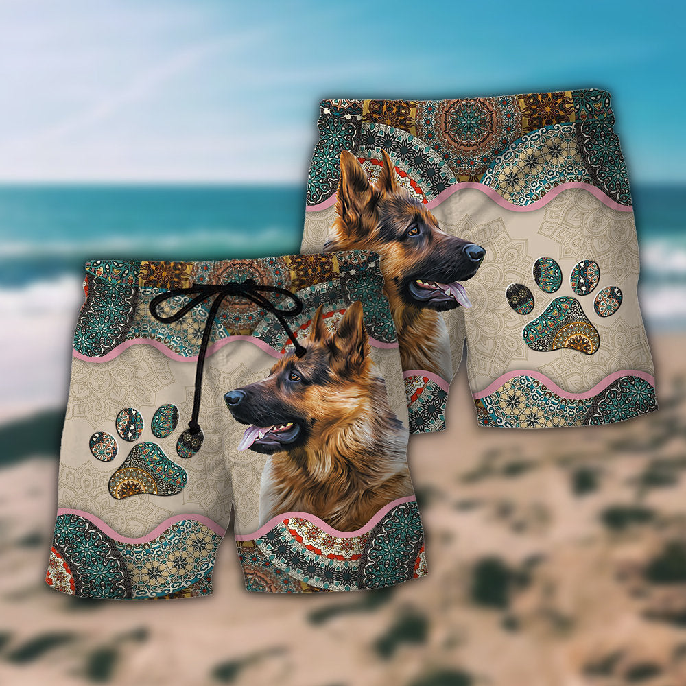 German Shepherd Cool Dog Design Various Beach Shorts For Outdoor Adventures And Thoughtful Seasonal Gifts
