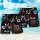 Drum And Motorcycle Lover Beach Shorts For Summer Vacation And Coastal Travel