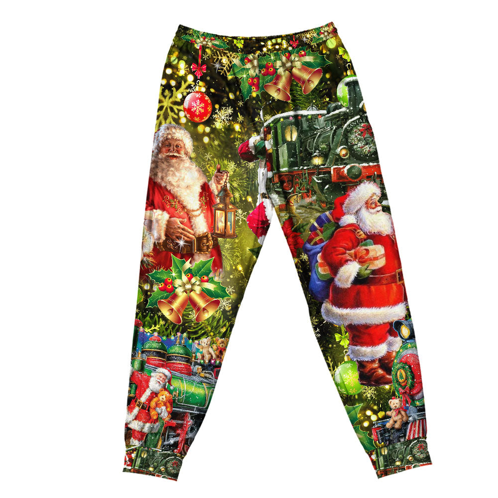 Santa Christmas Gift Delivery Short Sleeve Pajamas Set For Festive Sleepovers And Family Photos