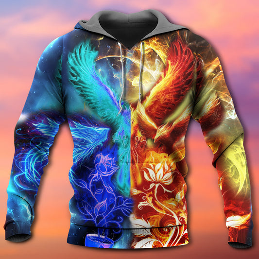 Fantasy Phoenix Opposite Life Hoodie For Fantasy Adventures Weekend Travel And Relaxed Outfits