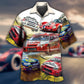 Car Racing Speed Hawaiian Shirt Pattern Detail For Weekend Trips