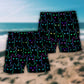 Cute Little Cat Minimal Beach Shorts Pattern Detail For Casual Outings And Memorable Gift Ideas