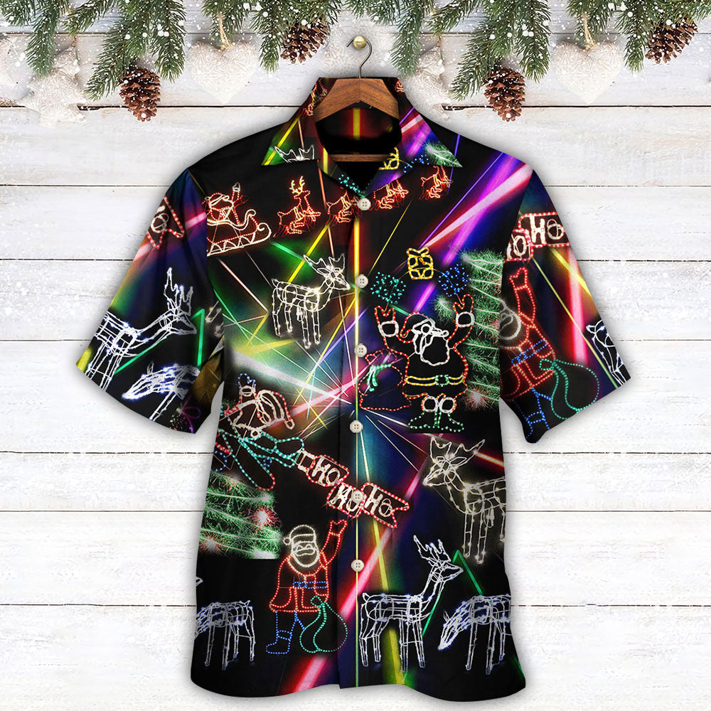 Neon Snowman Christmas Tree Hawaiian Shirt For Warm Weather Adventures And Everyday Comfort