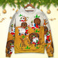 Christmas Santa Drunk Beer Funny Happy Holiday Sweater For Festive Parties Family Photos And Comfortable Seasonal Wear