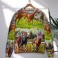 Horse Racing Forward Motion Sweater For Distinctive Animal Artwork Holidays And Thoughtful Gifts