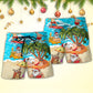 Christmas Santa Chilling Beach Shorts Design Detail For Coastal Escapes And Daily Wear