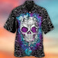 Floral Skull Butterfly Lighting Hawaiian Shirt For Resort Getaways And Comfortable Summer Activities
