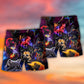 Neon Lightning Dog Beach Shorts Pattern Detail For Sunny Day Activities And Travel Ready Comfort
