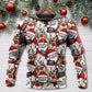 Cute Funny Christmas Santa Reindeer Hoodie For Christmas Gatherings Outdoor Trips And Relaxed Seasonal Style